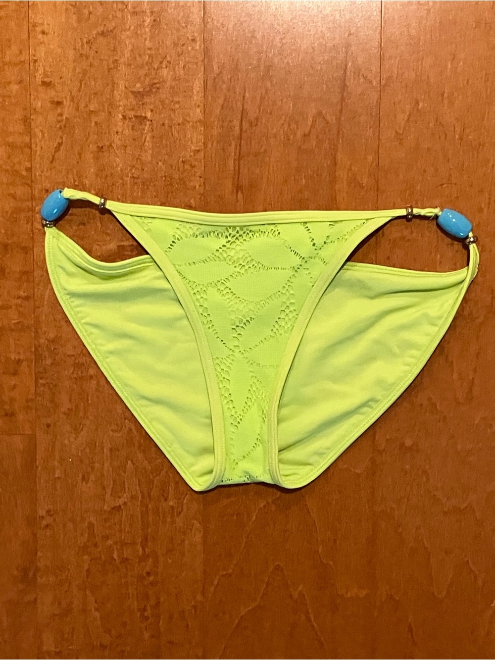 Neon Bikini Bottoms, Neon green, Line Green Bikini NWOT Size Small